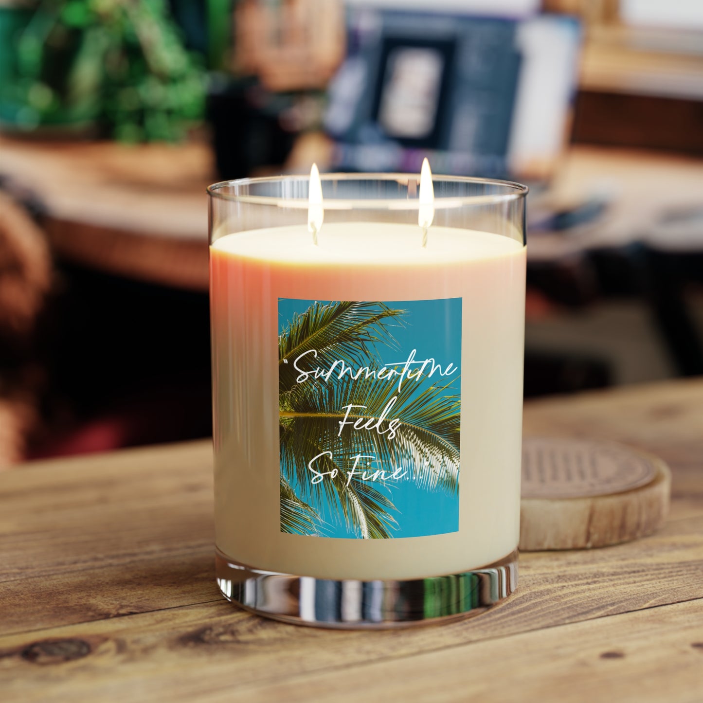 No Other Lover 'Summertime Feels So Fine' Blue Lyrics Scented Candle - Full Glass, 11oz