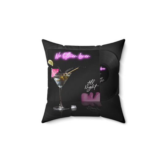 All Night 'Martini' Square Pillow Cushion
