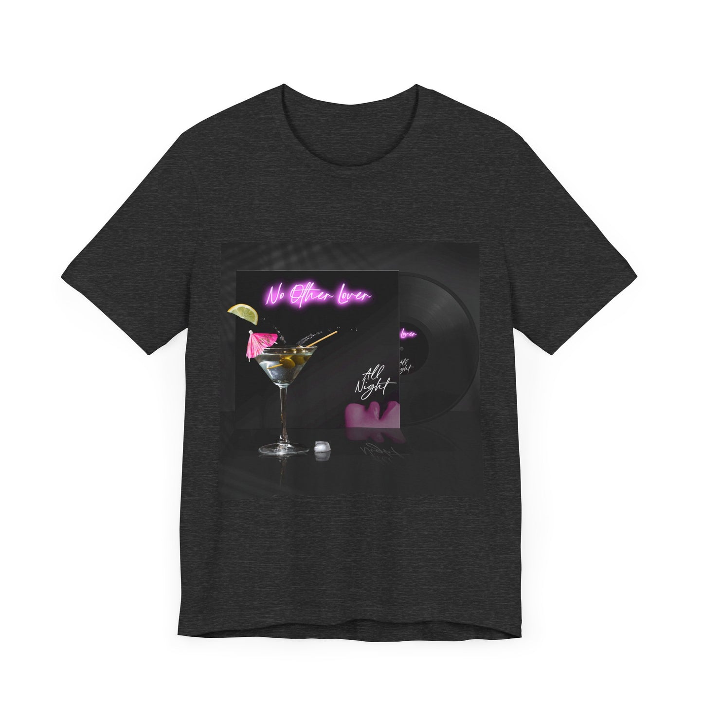 All Night 'Martini' Unisex Jersey Short Sleeve T Shirt, Music, Band Tee