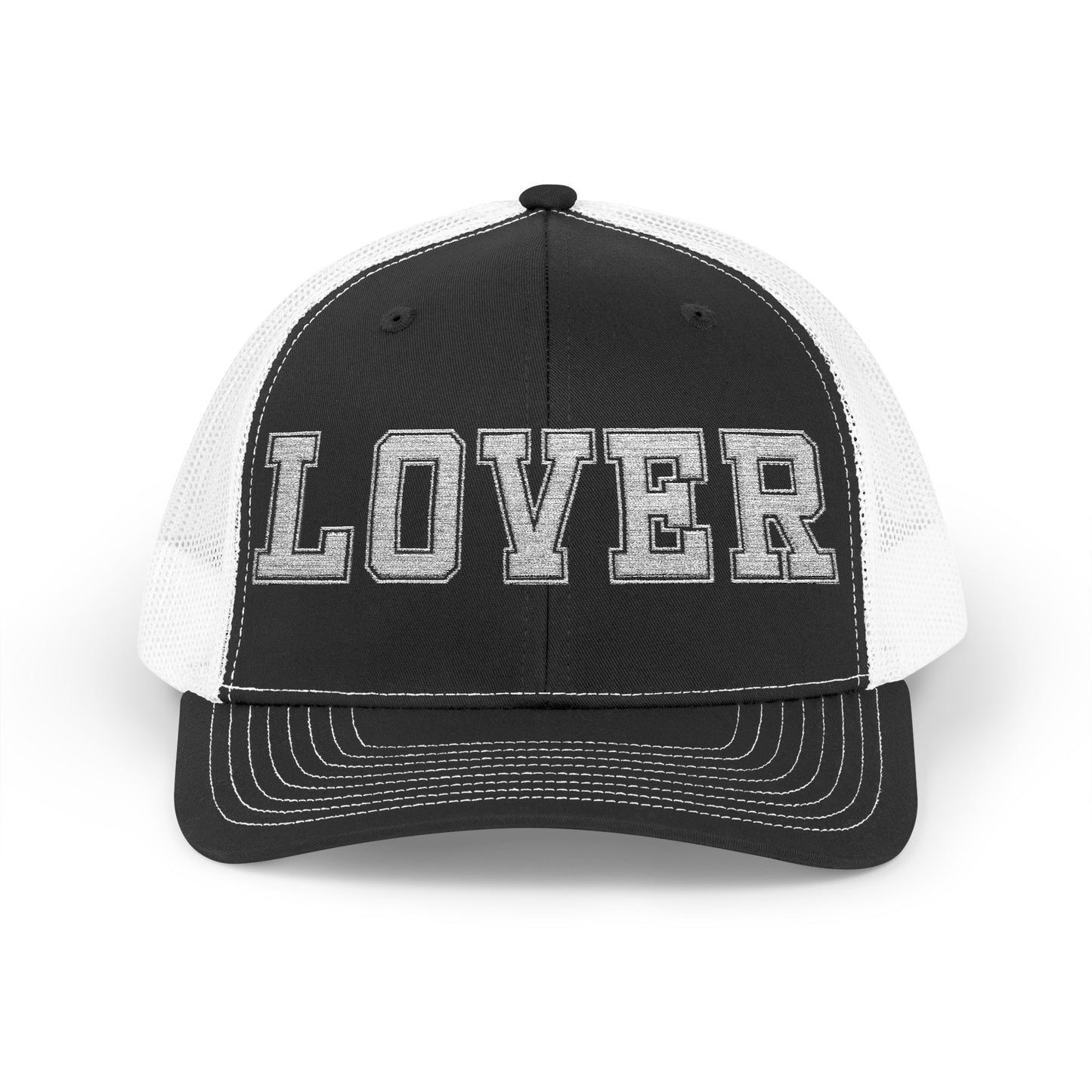 No Other Lover 'LOVER' Embroidered Snapback Trucker Cap, baseball hat