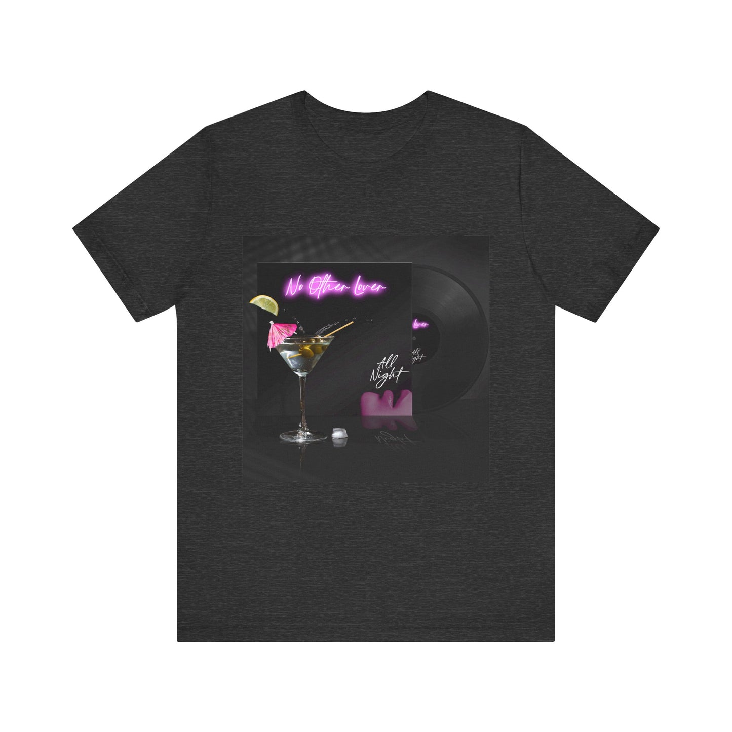 All Night 'Martini' Unisex Jersey Short Sleeve T Shirt, Music, Band Tee