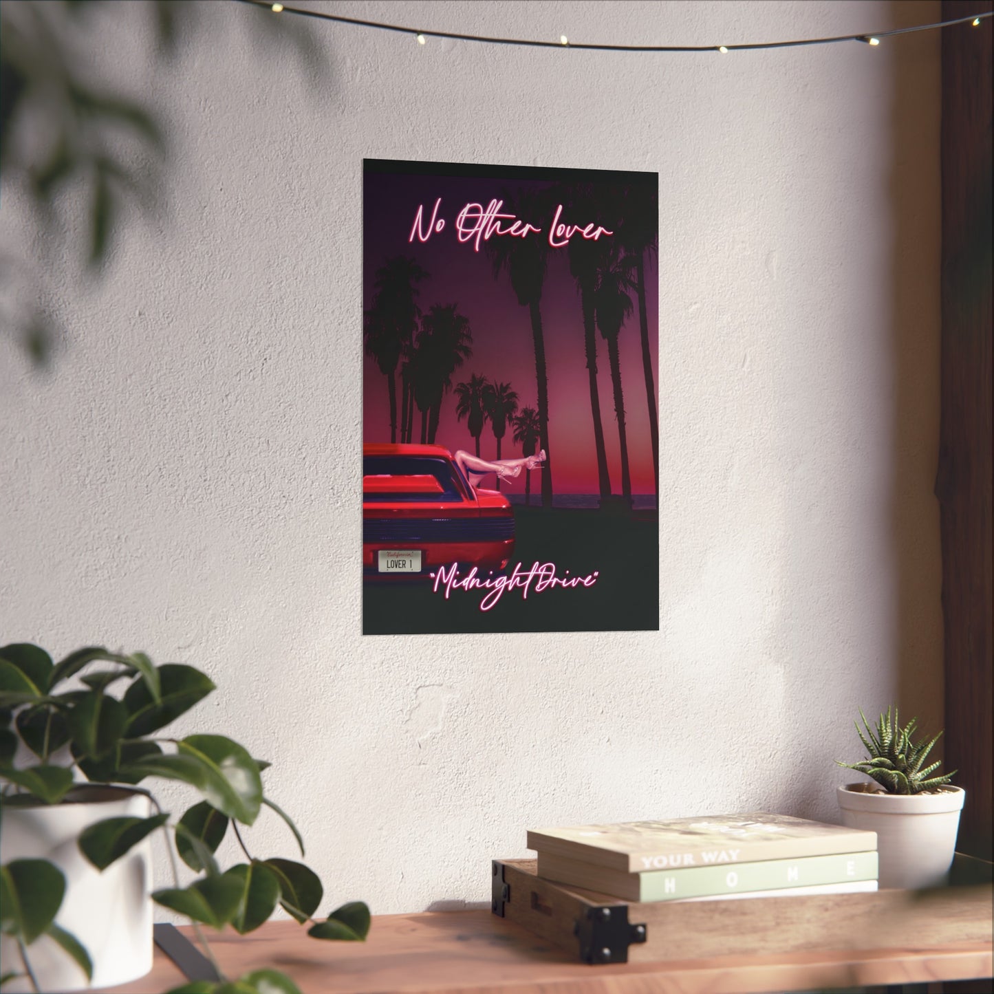 Midnight Drive - No Other Lover Band Music 80s Inspired Art Poster