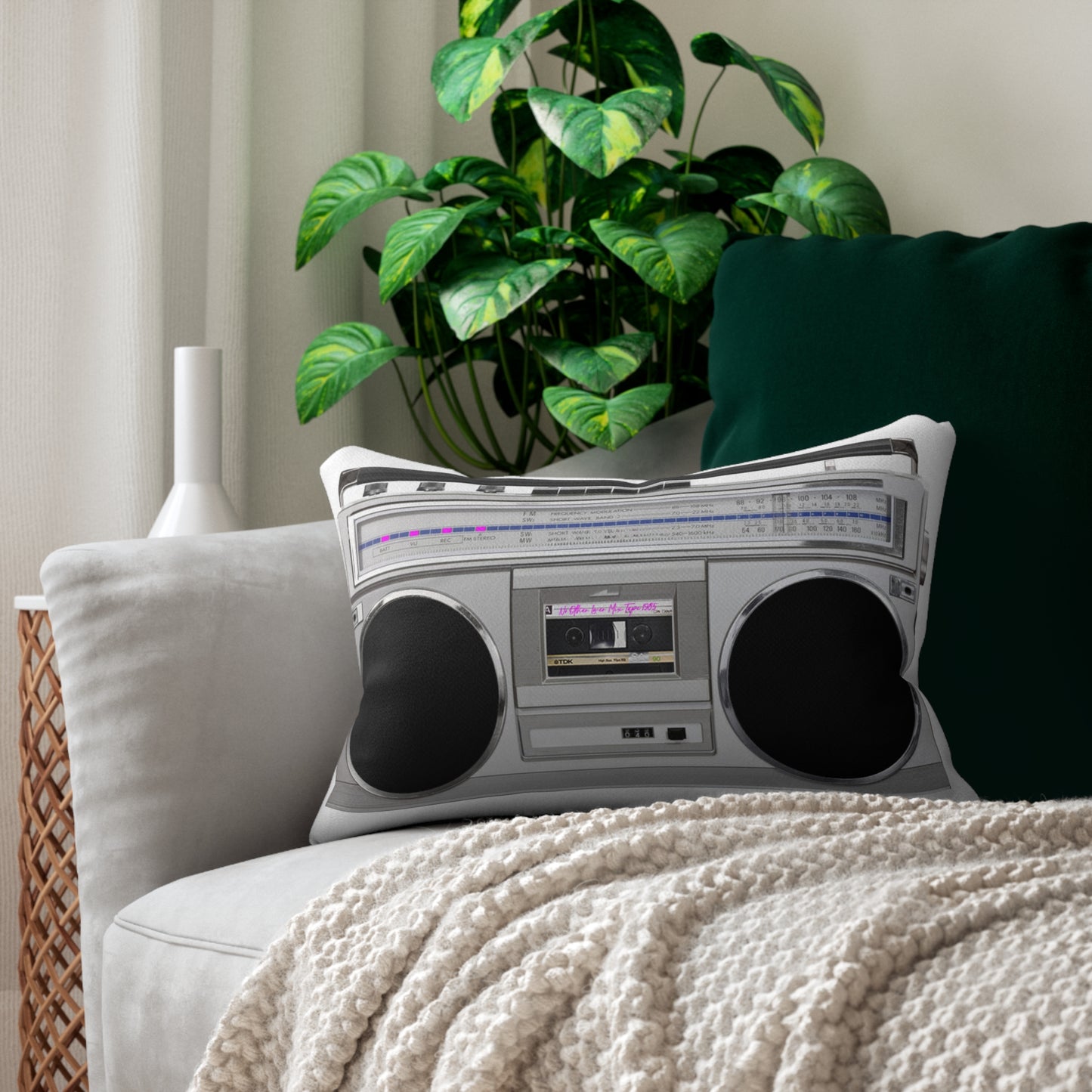 Ghetto Blaster 'Boombox' Pillow Cushion