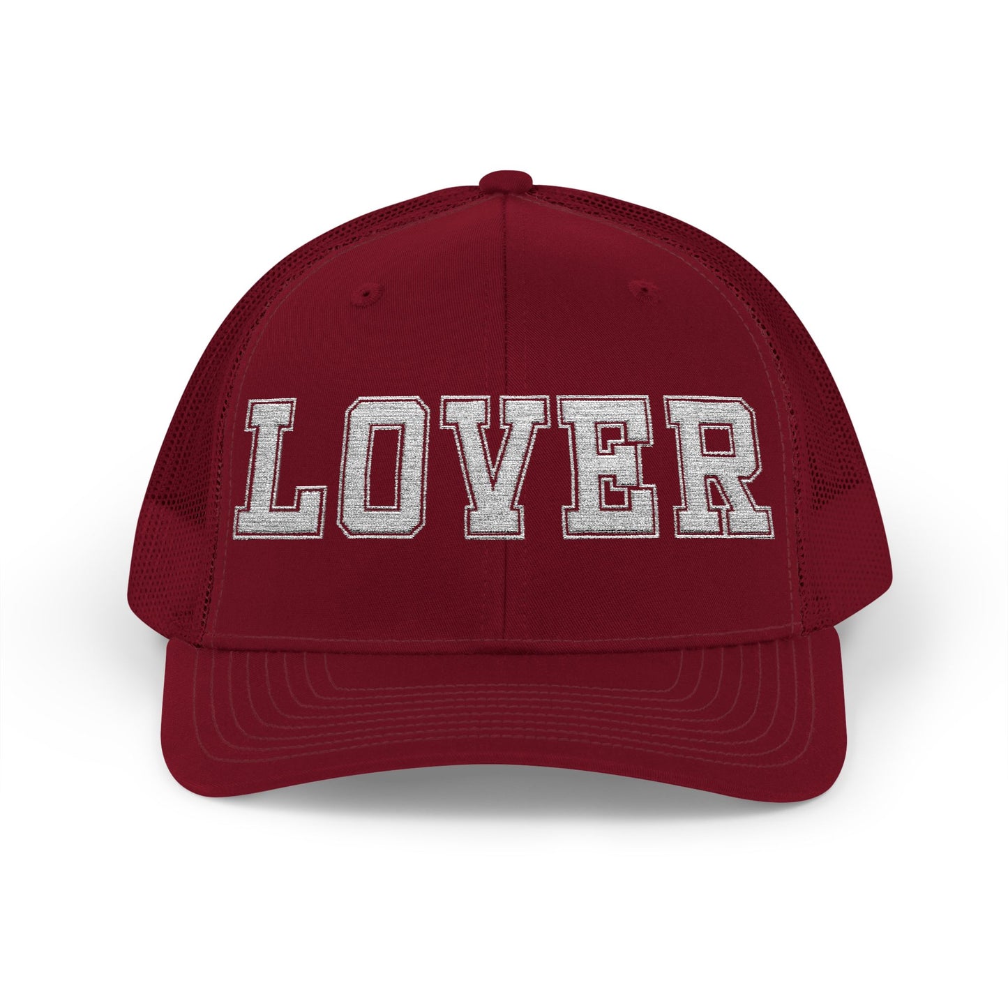 No Other Lover 'LOVER' Embroidered Snapback Trucker Cap, baseball hat