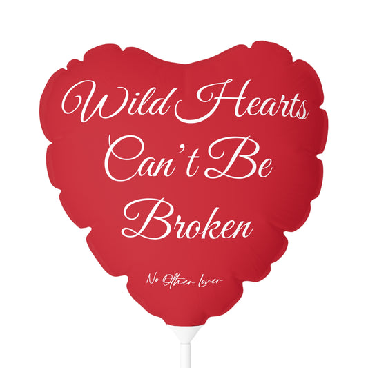 'Wild Hearts Can't Be Broken' Red Heart Balloon – Valentine’s Day Gift, Romantic Decor