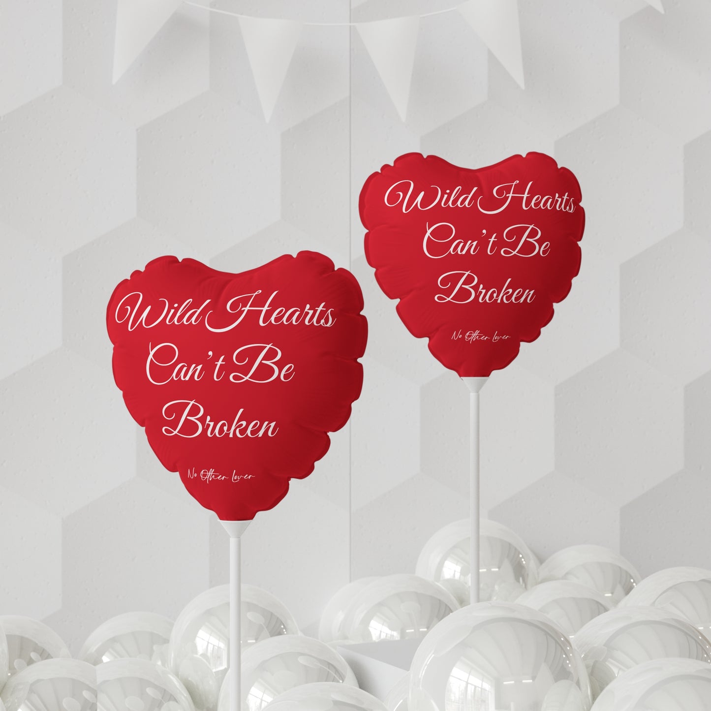 'Wild Hearts Can't Be Broken' Red Heart Balloon – Valentine’s Day Gift, Romantic Decor