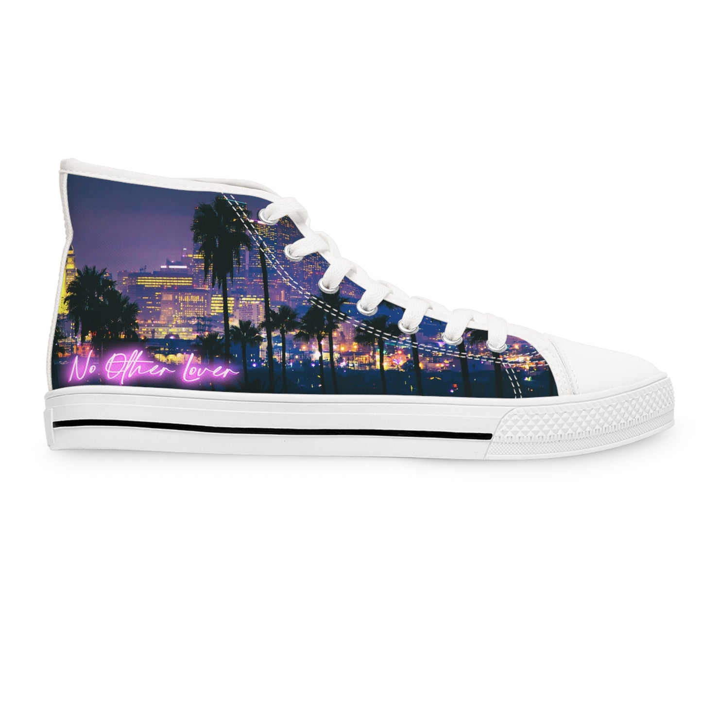 No Other Lover 'City Lights' Women's High Top Sneakers