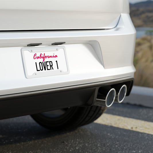 LOVER 1 California License Plate