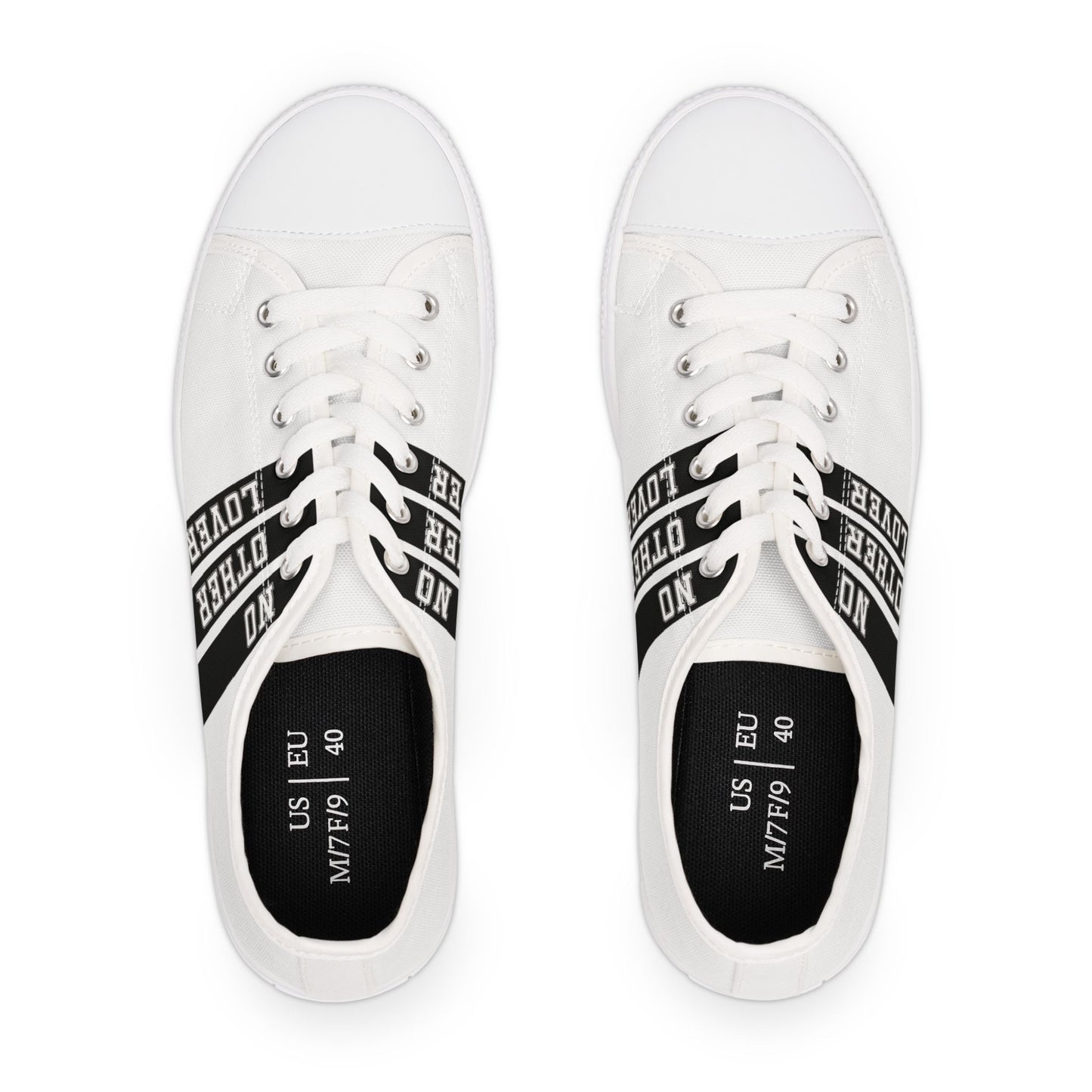 No Other Lover Logo Stripe Women's Low Top Sneakers
