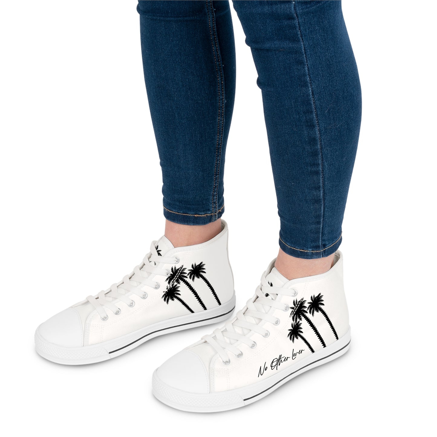 Palm Paradise Women's High Top Sneakers