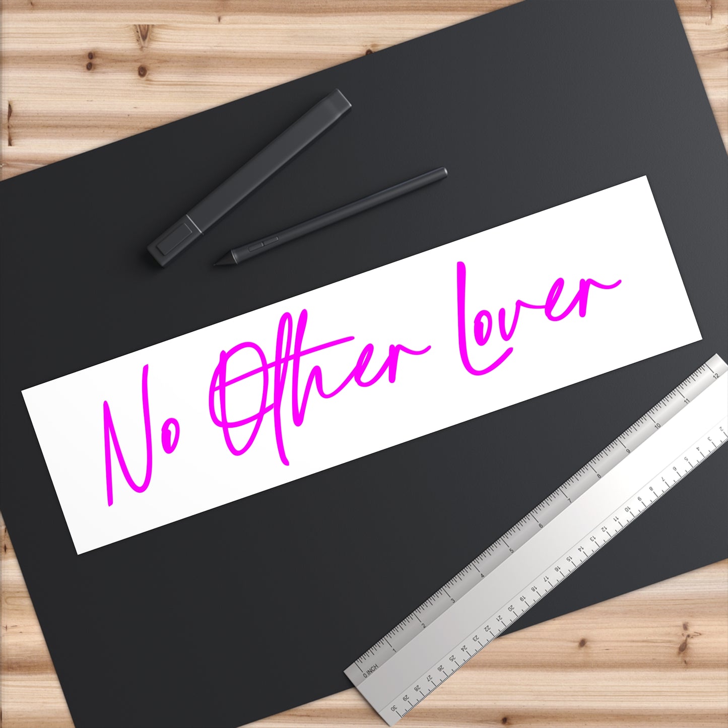 No Other Lover Bumper Sticker White