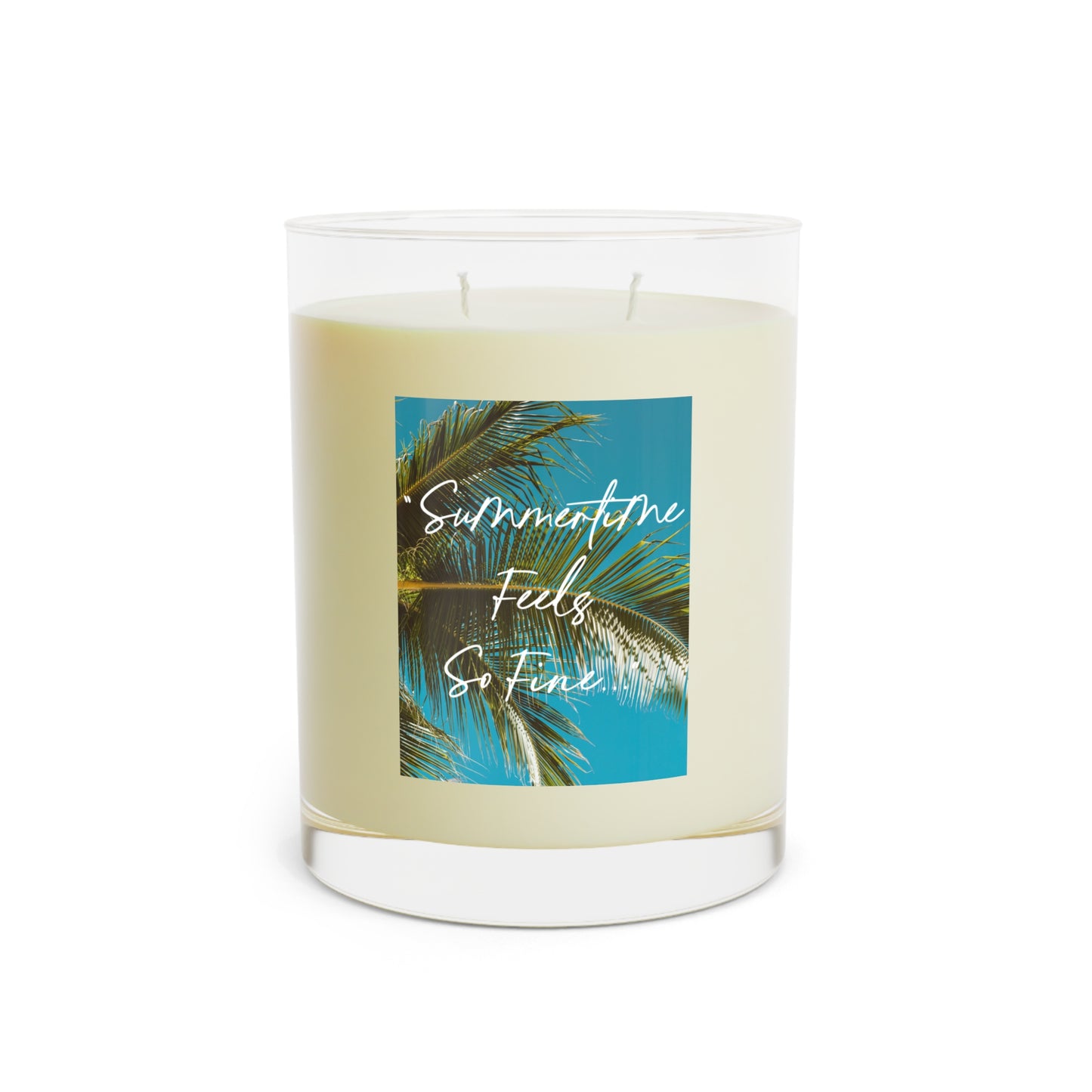 No Other Lover 'Summertime Feels So Fine' Blue Lyrics Scented Candle - Full Glass, 11oz
