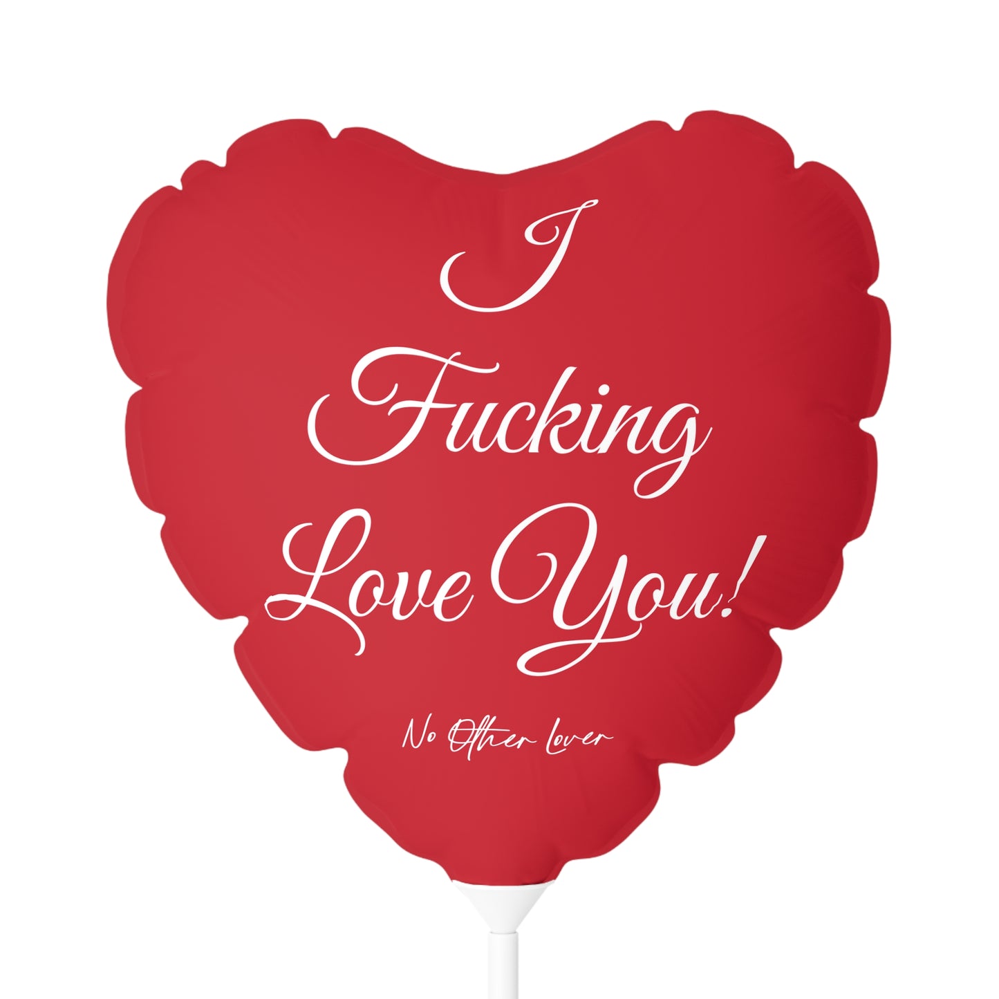 ‘I F’ing Love You’ Red Heart Balloon – Valentine’s Day Gift, Romantic Decor