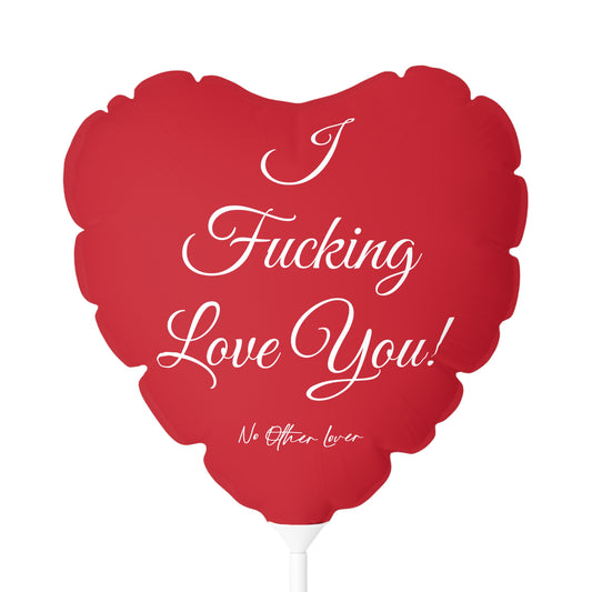 ‘I F’ing Love You’ Red Heart Balloon – Valentine’s Day Gift, Romantic Decor