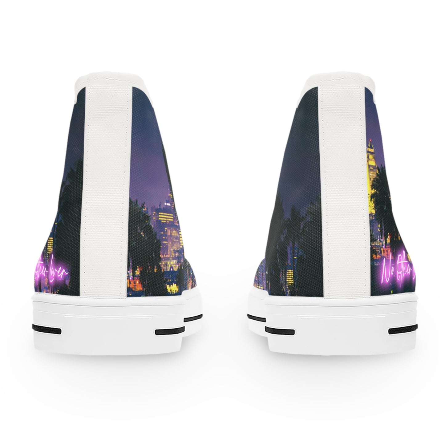 No Other Lover 'City Lights' Women's High Top Sneakers