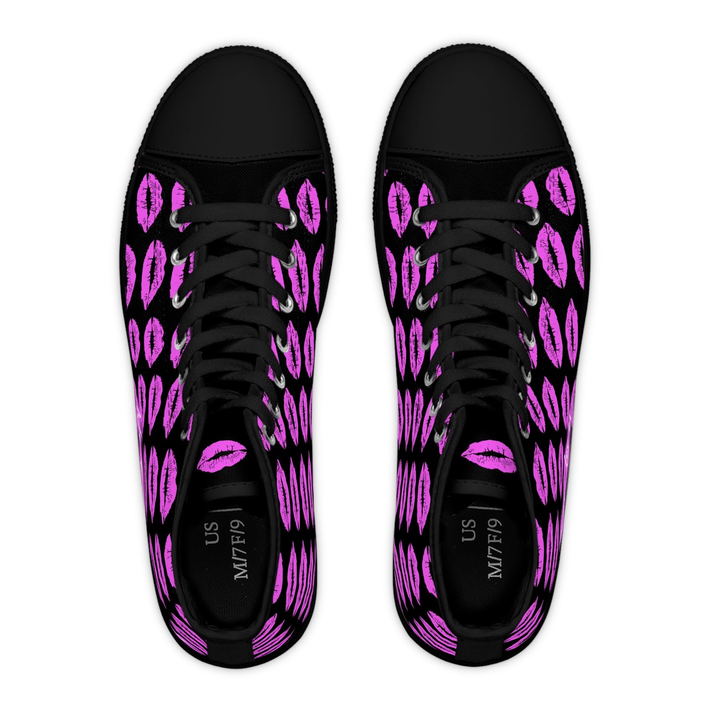 Kisses All Over Women's High Top Sneakers