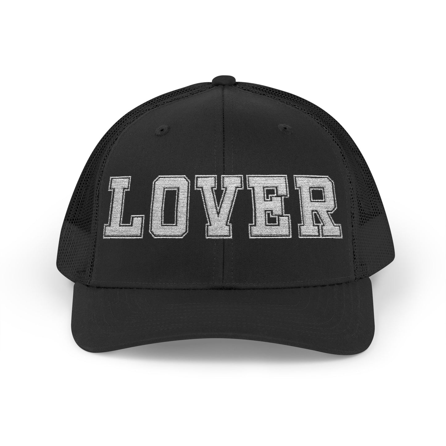 No Other Lover 'LOVER' Embroidered Snapback Trucker Cap, baseball hat