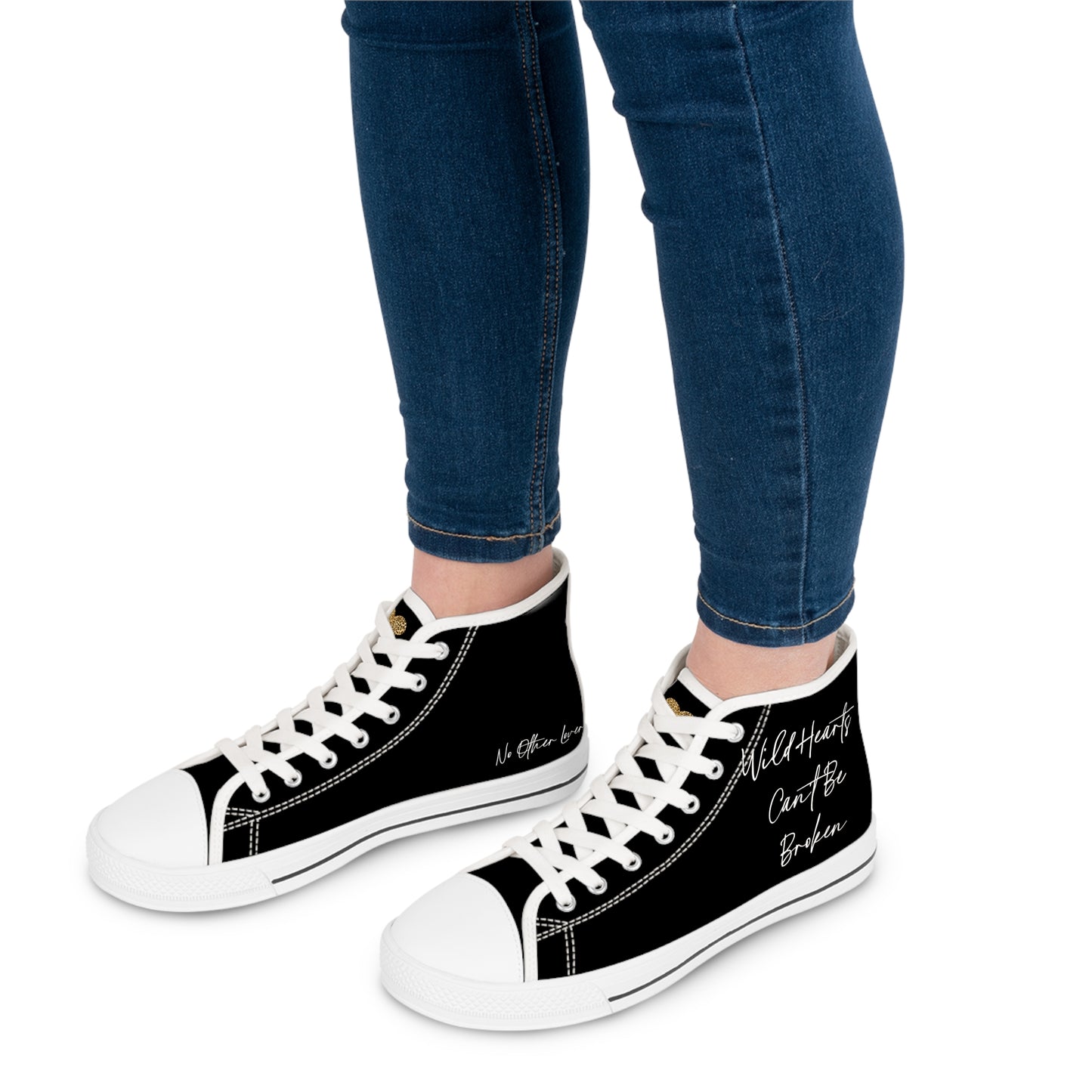 High-Top-Sneakers für Damen mit dem Motiv „Wild Hearts Can't Be Broken“
