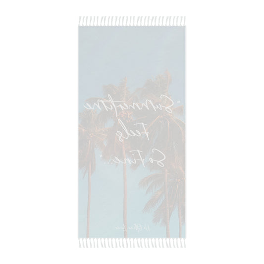 Tropical Paradise 'Summertime Feels So Fine' Boho Beach Cloth