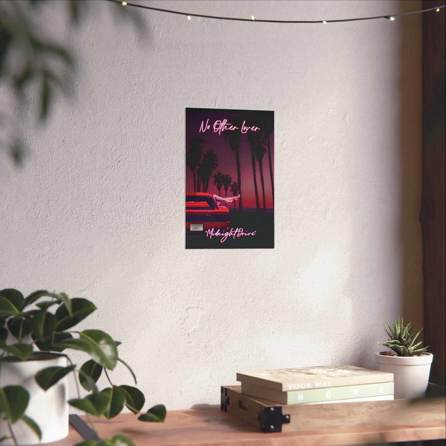 Midnight Drive - No Other Lover Band Music 80s Inspired Art Poster