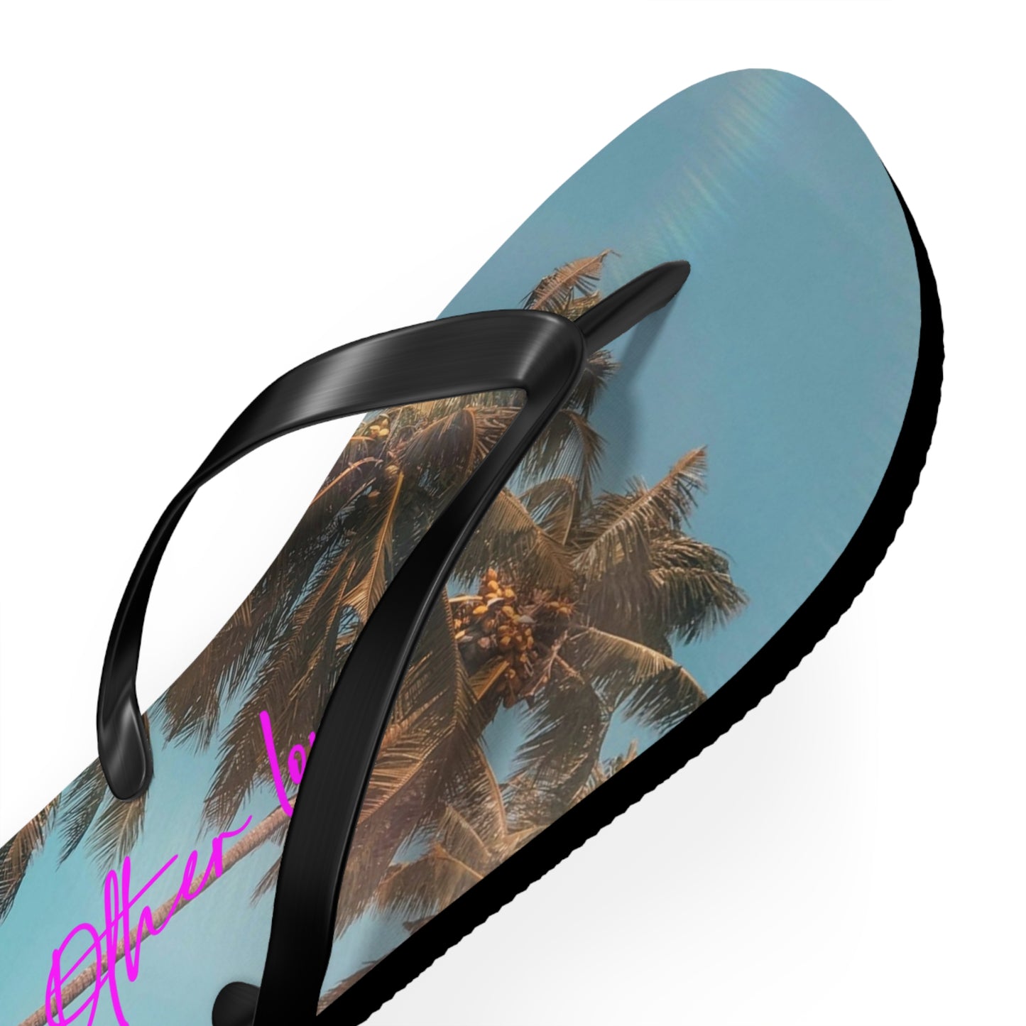 Palm Tree Logo Flip Flops