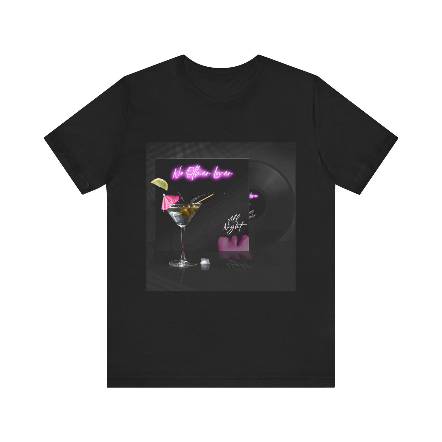 All Night 'Martini' Unisex Jersey Short Sleeve T Shirt, Music, Band Tee