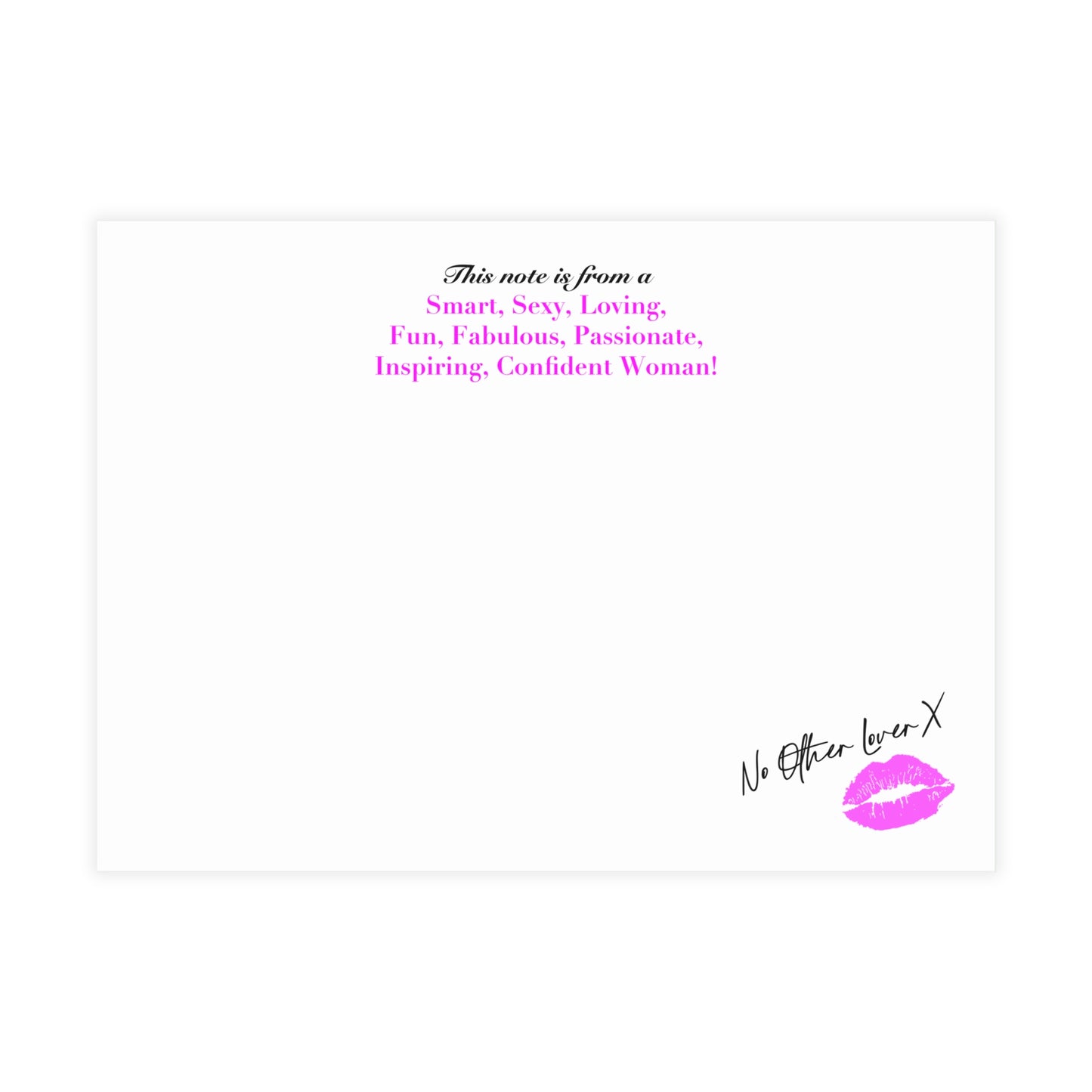 Hot Lips 'Fabulous Woman' Postcard Bundles (envelopes included)