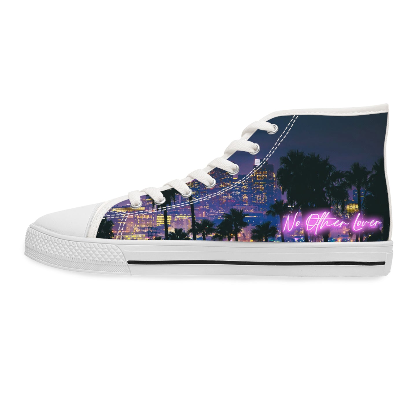 No Other Lover 'City Lights' Women's High Top Sneakers