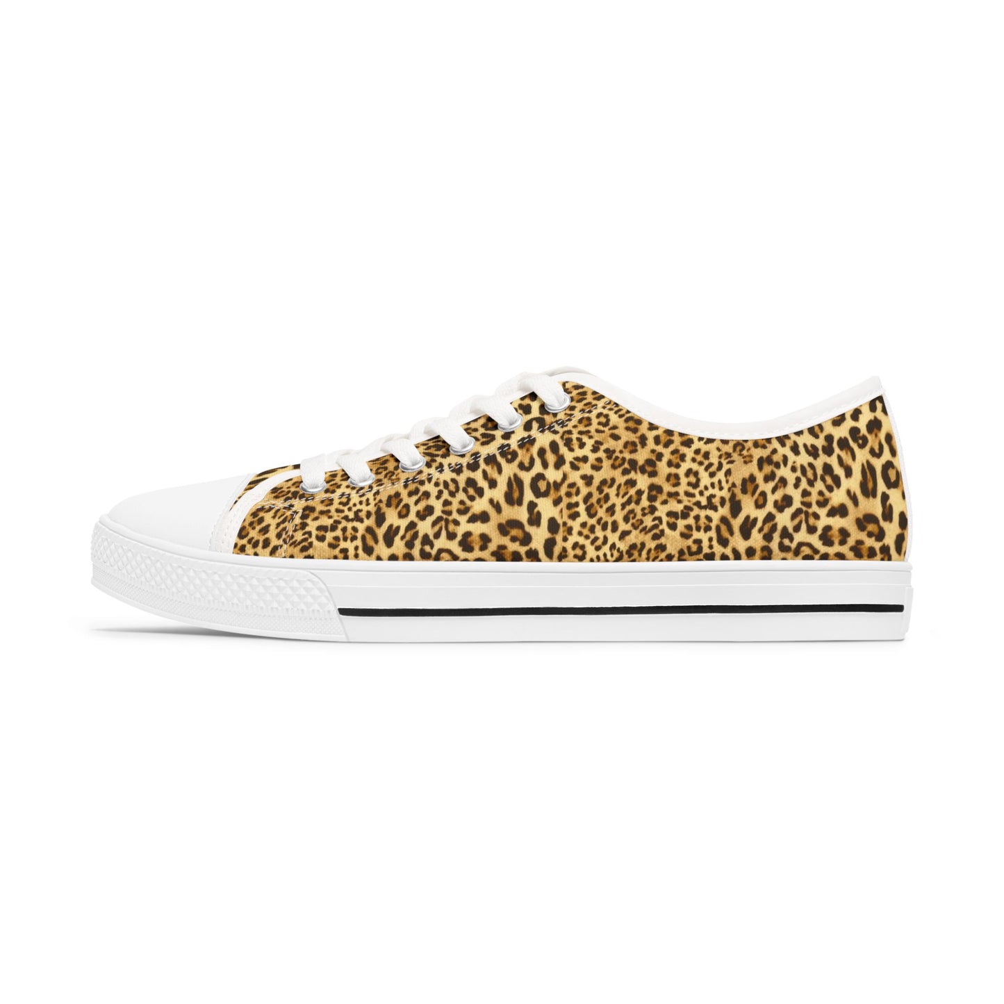Leopard Print 'Wild' Women's Low Top Sneakers