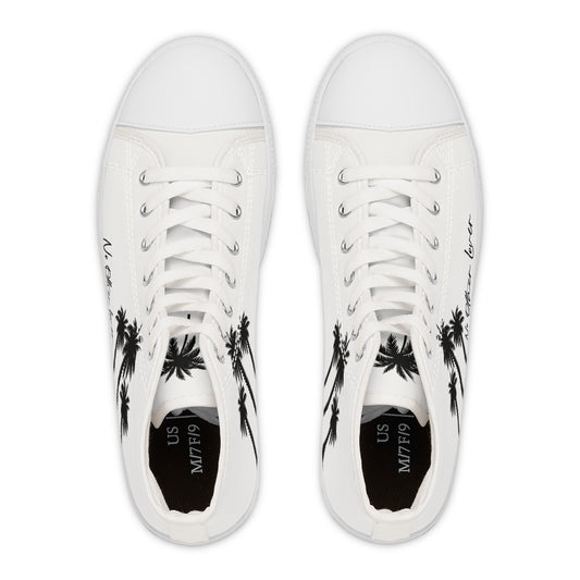 Palm Paradise Women's High Top Sneakers