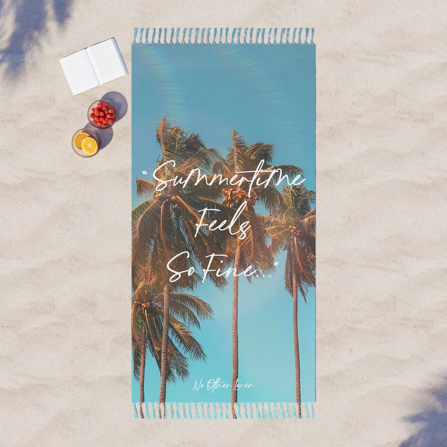 Tropical Paradise 'Summertime Feels So Fine' Boho Beach Cloth