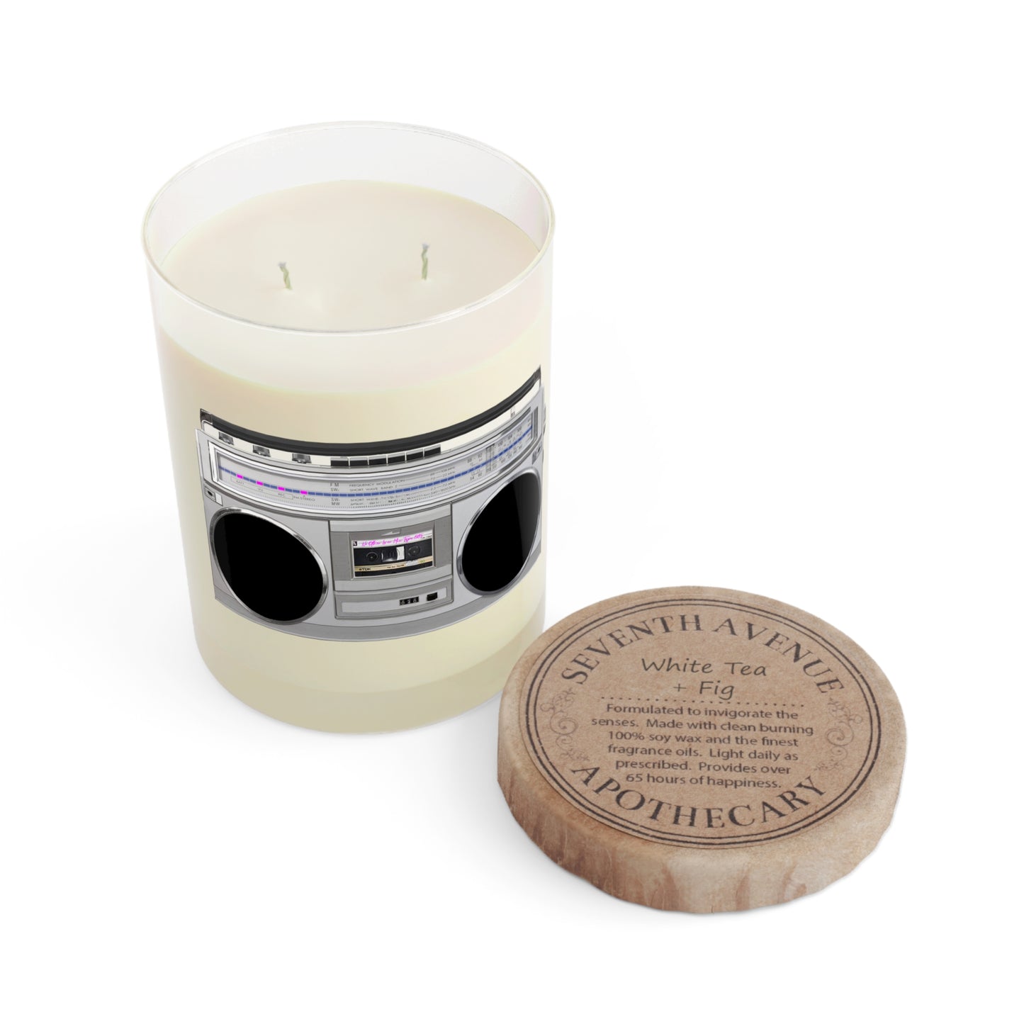 Ghetto Blaster 'Boombox' Scented Candle – White Tea & Fig