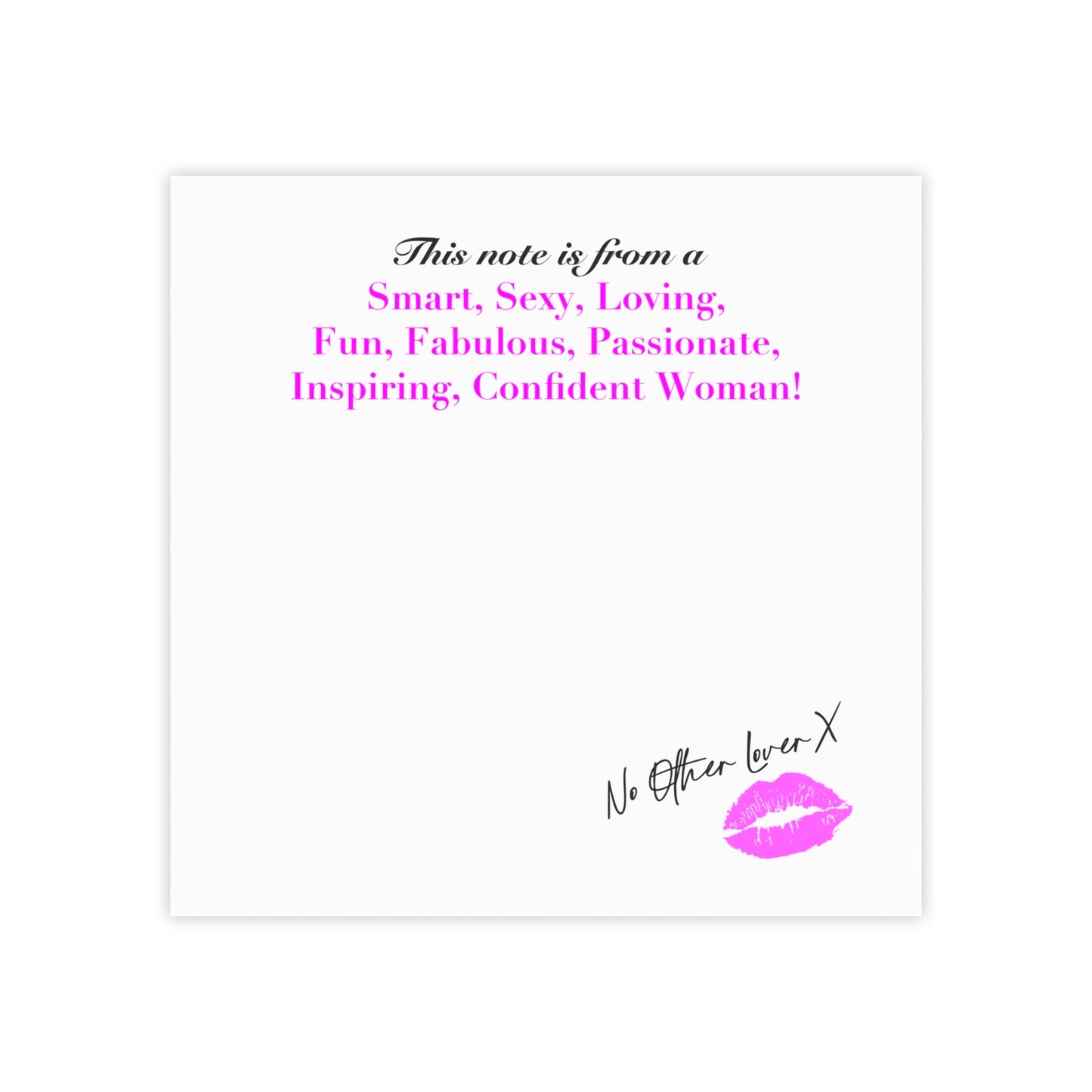 No Other Lover 'Fabulous' Post-it® Note Pads