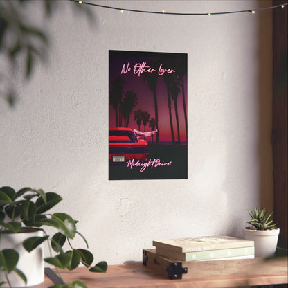 Midnight Drive - No Other Lover Band Music 80s Inspired Art Poster