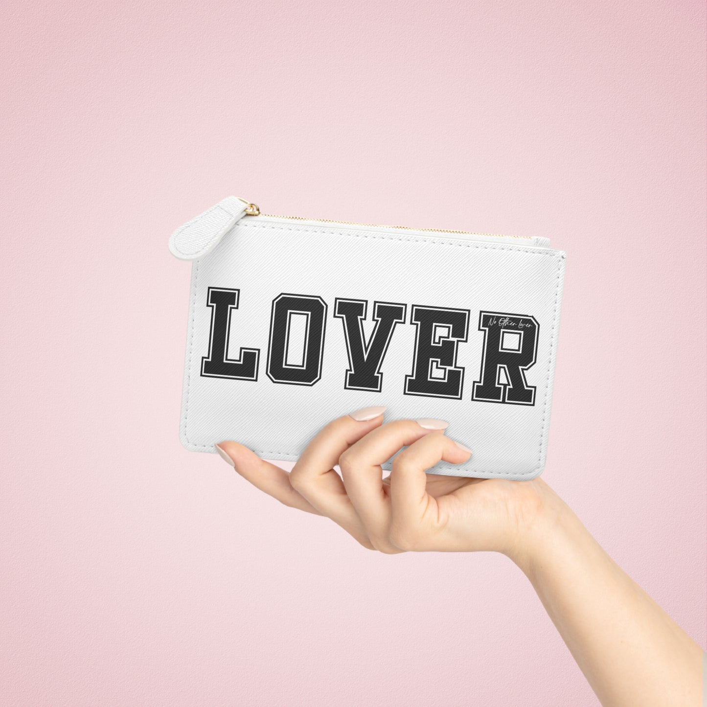 LOVER Black & White Mini Clutch Bag