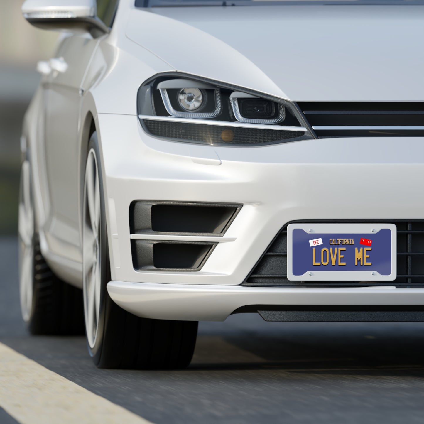 Love Me California License Plate
