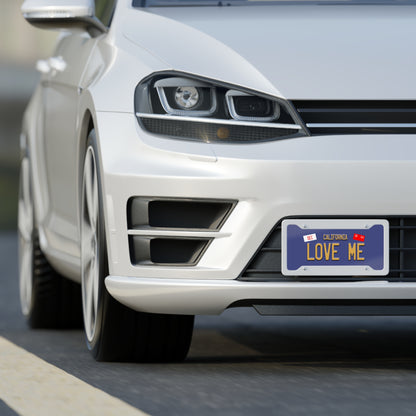 Love Me California License Plate