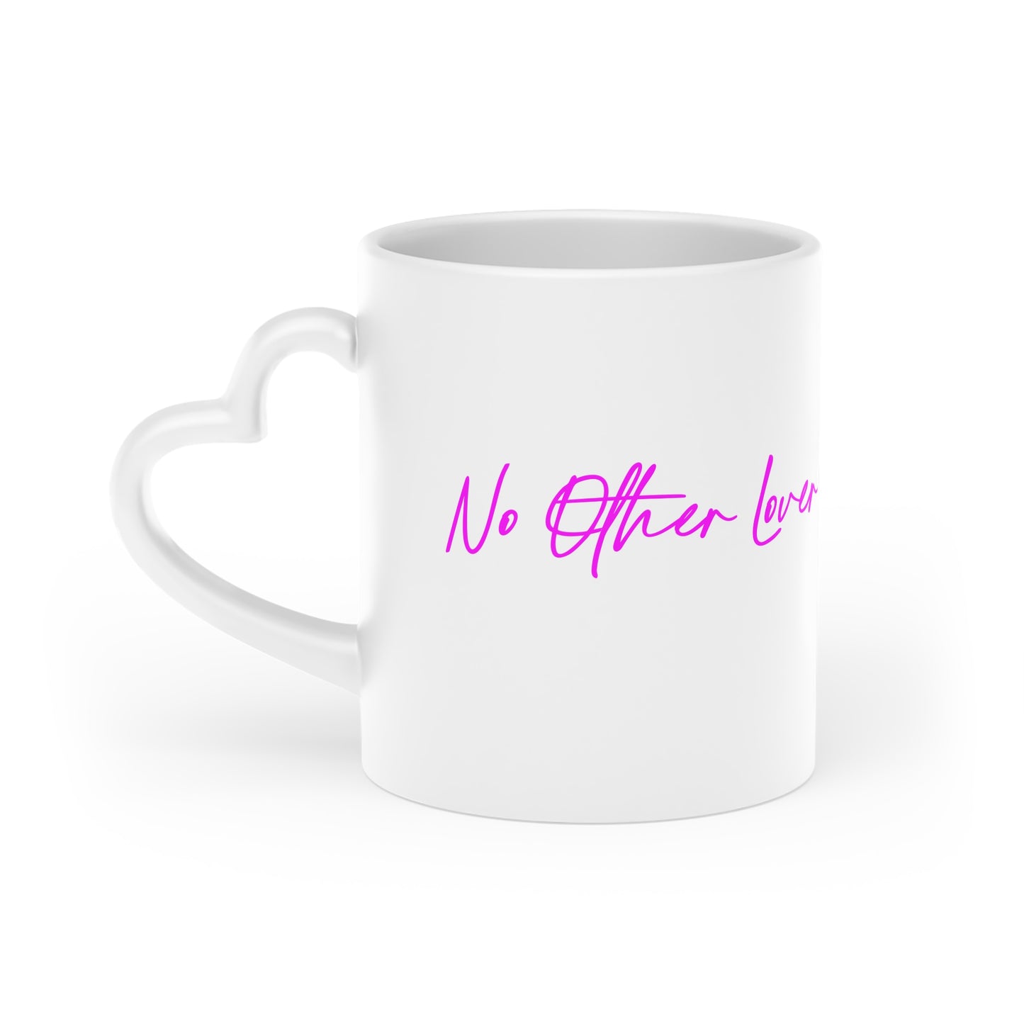 Lipstick Kiss Heart-Shaped Mug