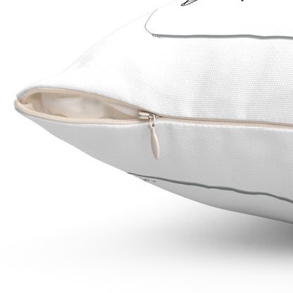 Ace of Hearts 'Don't Let Me Go' White Square Pillow