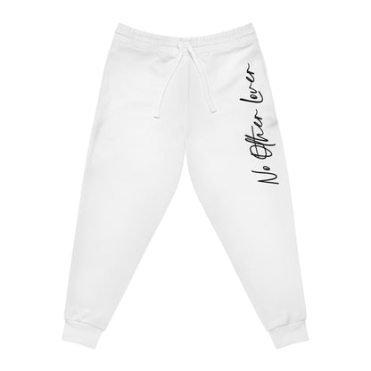 No Other Lover White Logo Jogging Pants