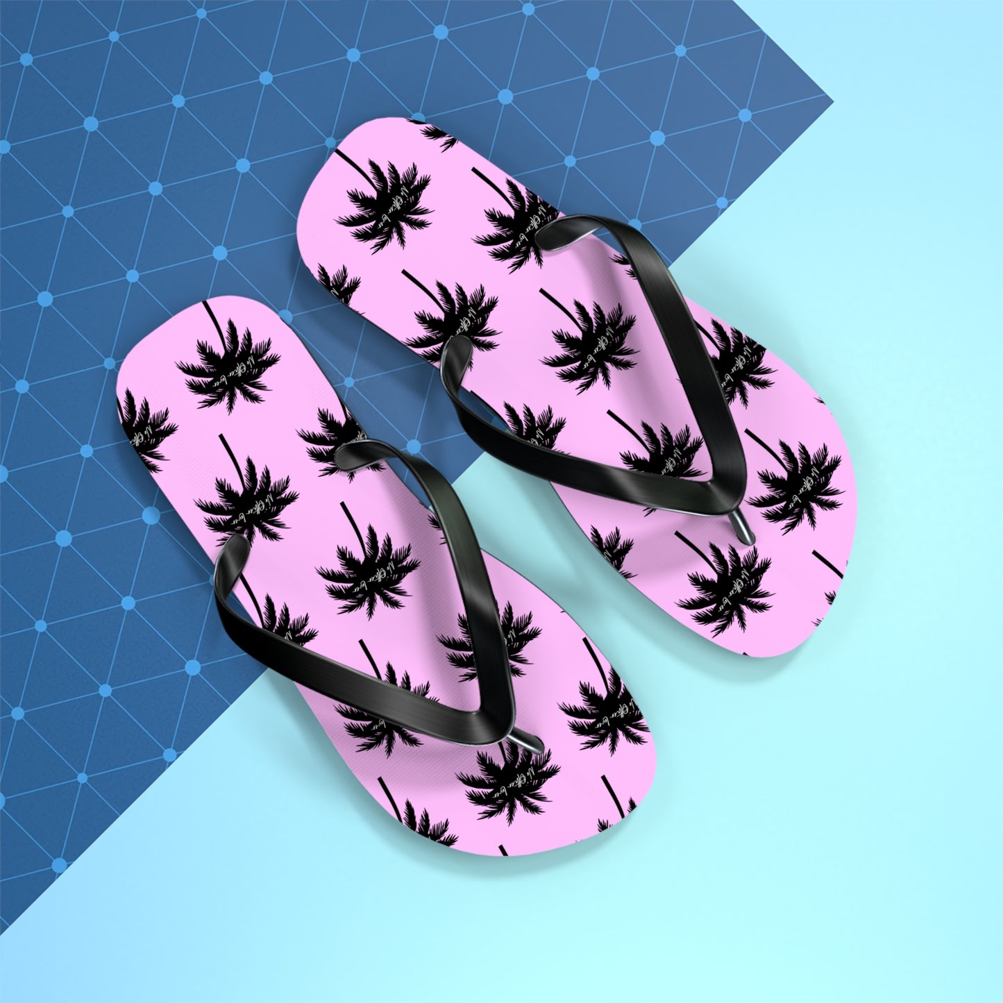 Palm Paradise Flip Flops - Pink