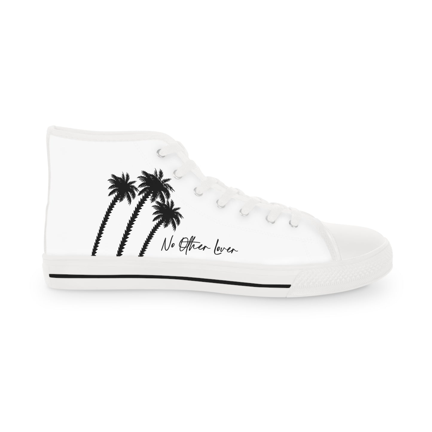 Palm Paradise Men's High Top Sneakers