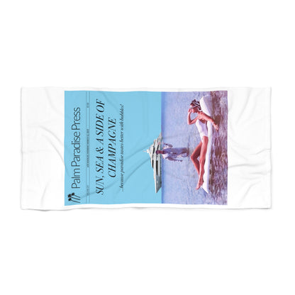 Palm Paradise 'Champagne' Beach Towel