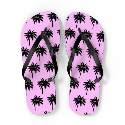 Palm Paradise Flip Flops - Pink