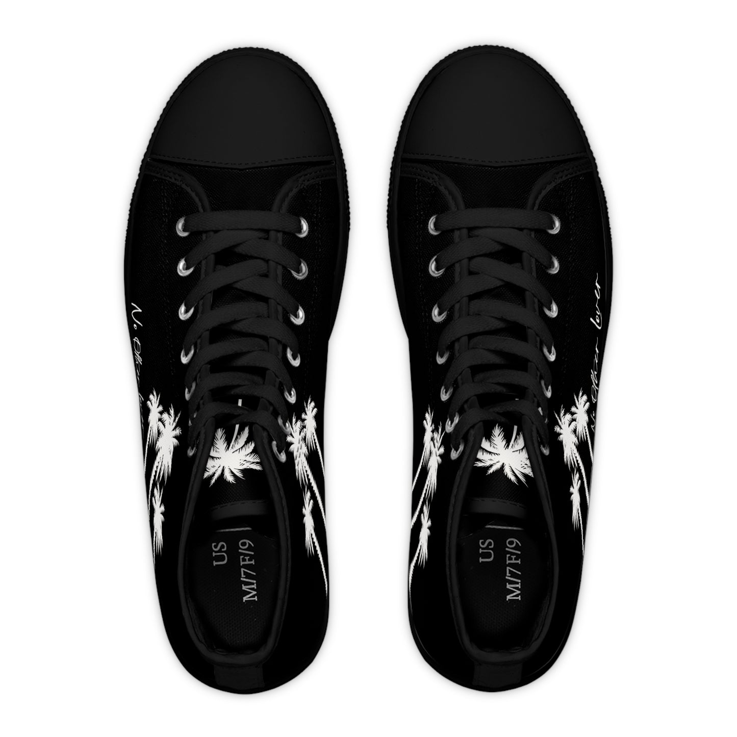 No Other Lover Palm Paradise Baskets Montantes Femme (Édition Noire)