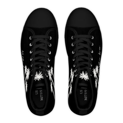 No Other Lover Palm Paradise Baskets Montantes Femme (Édition Noire)