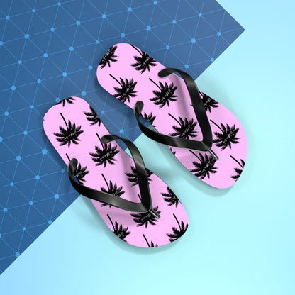 Palm Paradise Flip Flops - Pink