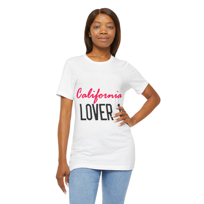 LOVER 1 - California License Plate Unisex Jersey Short Sleeve T Shirt