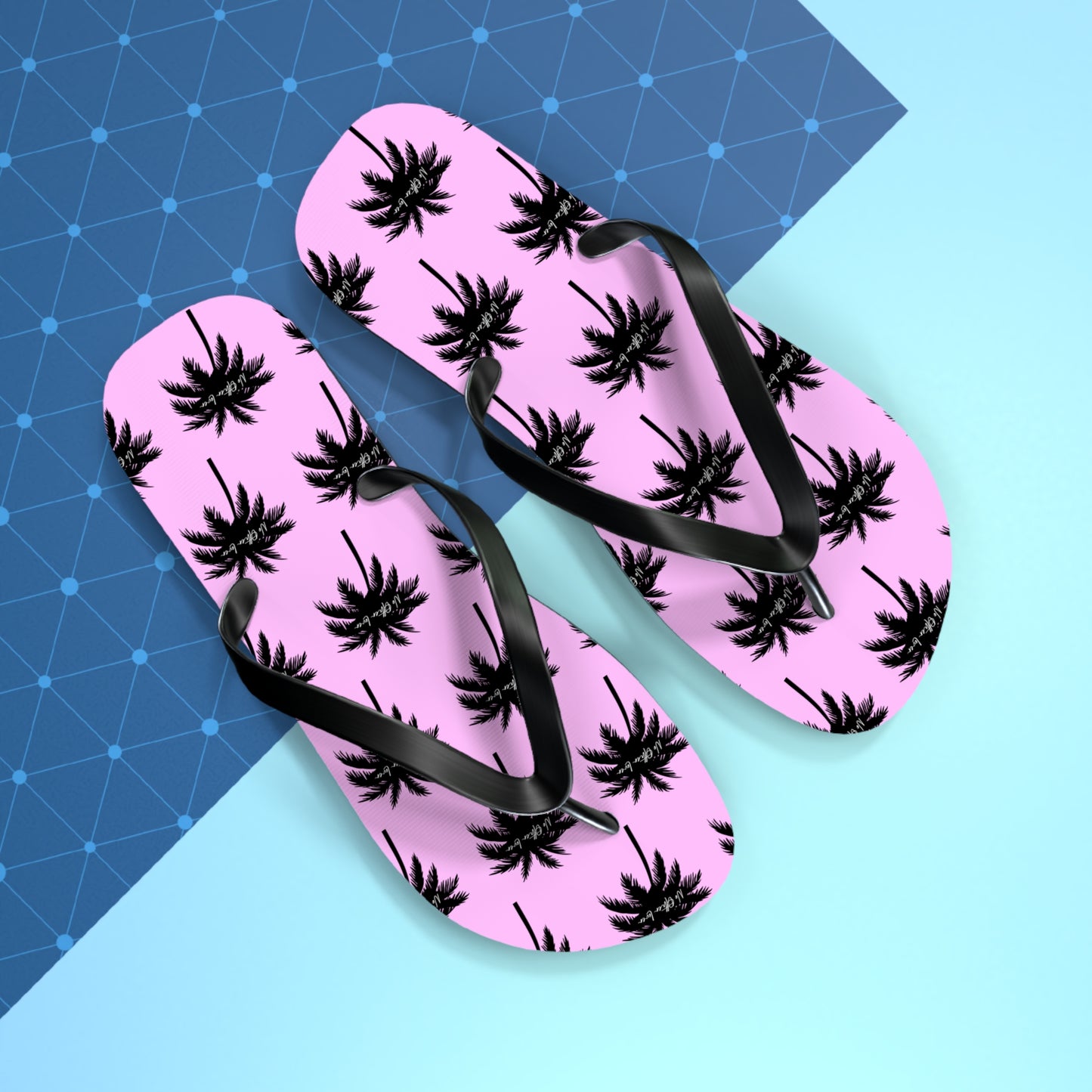 Palm Paradise Flip Flops - Pink