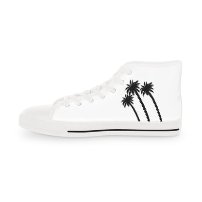 Palm Paradise Men's High Top Sneakers